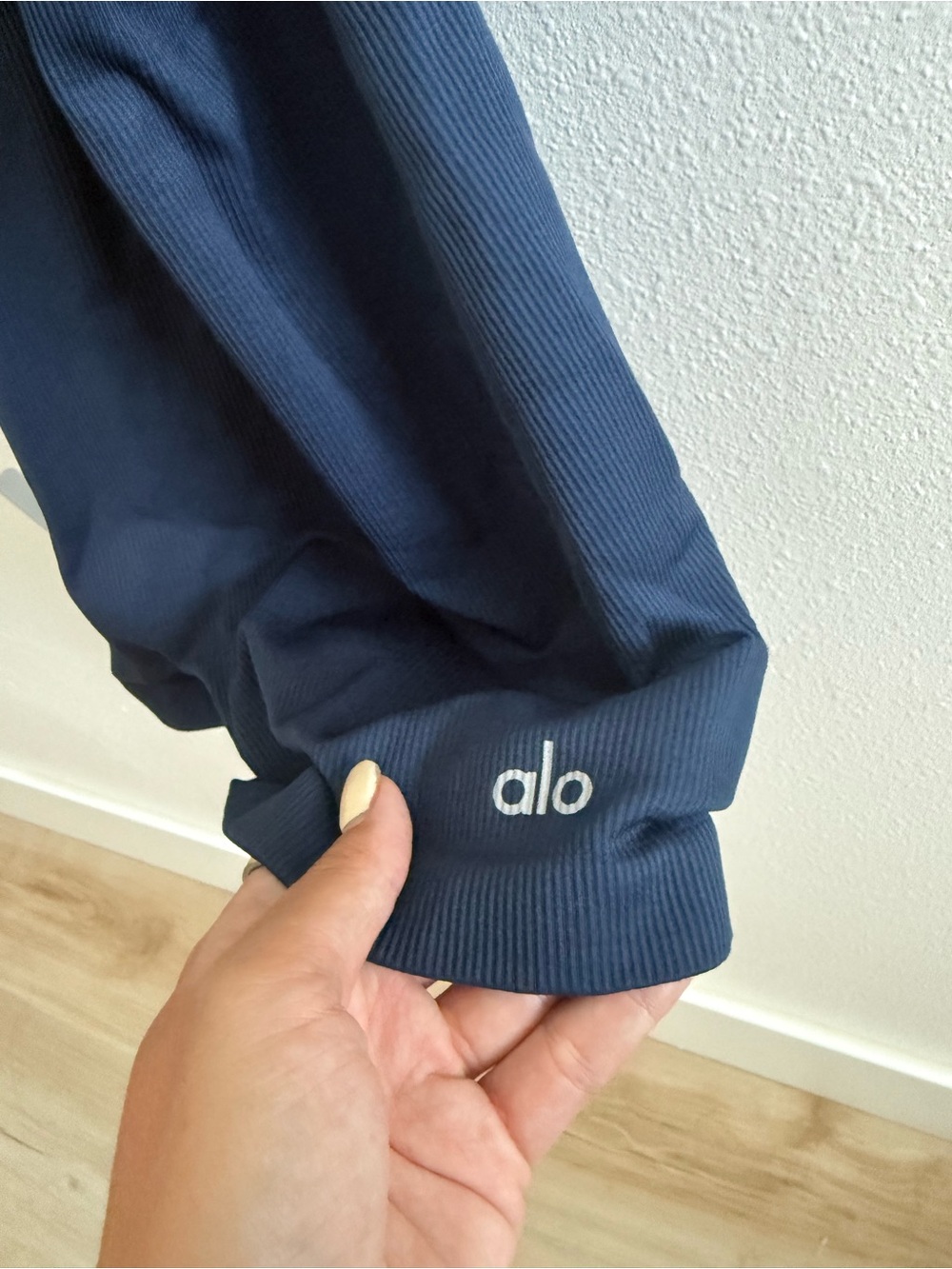 Alo Seamless Ribbed Favorites Onesie - Navy - Picture 3 of 6